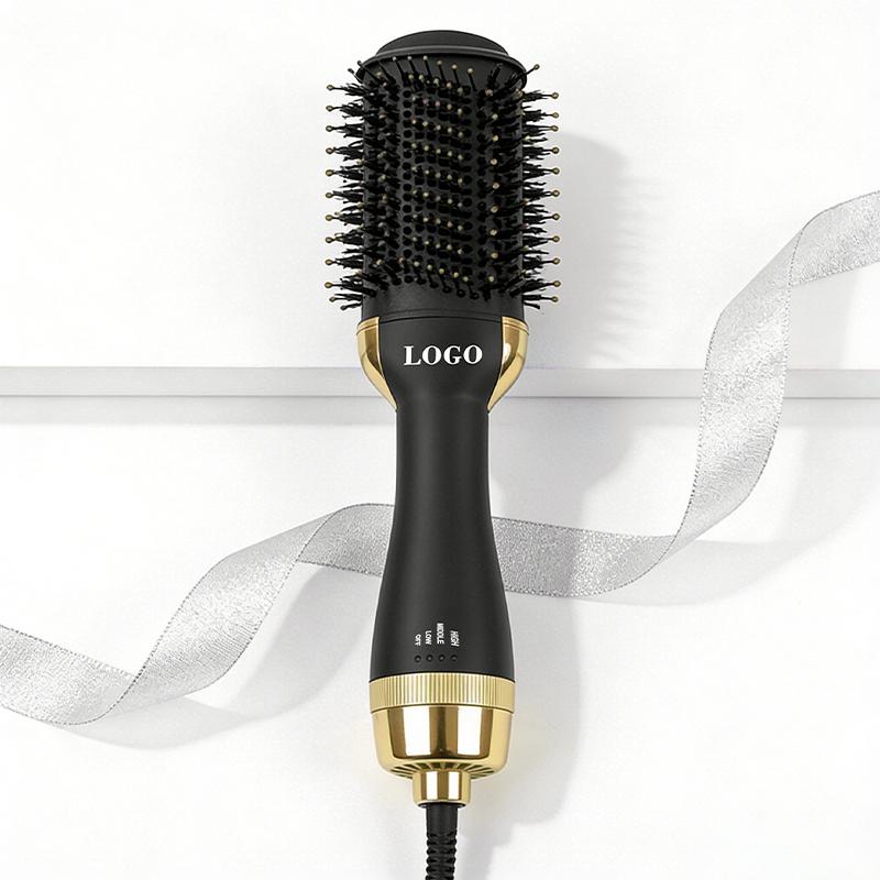 Electric Power Hair Straightener Brush with Titanium Barrel 110-120 V