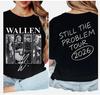 A Tshirt Inspired By Country Music  Morgan Warrens Still A Problem 2026 Tour Womens Printed Pattern Tshirt