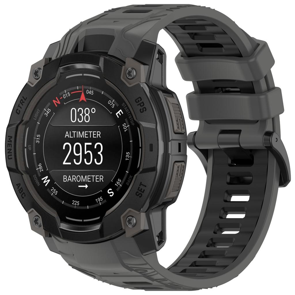 Dvoubarevný silikonový řemínek Pro Garmin Instinct 3 50mm 45mm Oficiální pohodlný náramek Pro Garmin Instinct 3 45mm 50mm pásek
