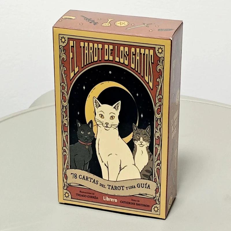 Anglický Tarot Pre Začiatočníkov A78 Oracle Visions Divinačná Edícia Mačky Vládnú Zemi Tarotové Karty Zábavná Hra Párty Darčeky