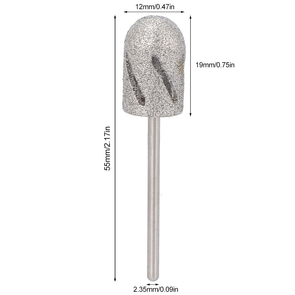Stainless Steel Nail Drill Bit Polishing Head Foot Polishing Bits Pedicure Machines