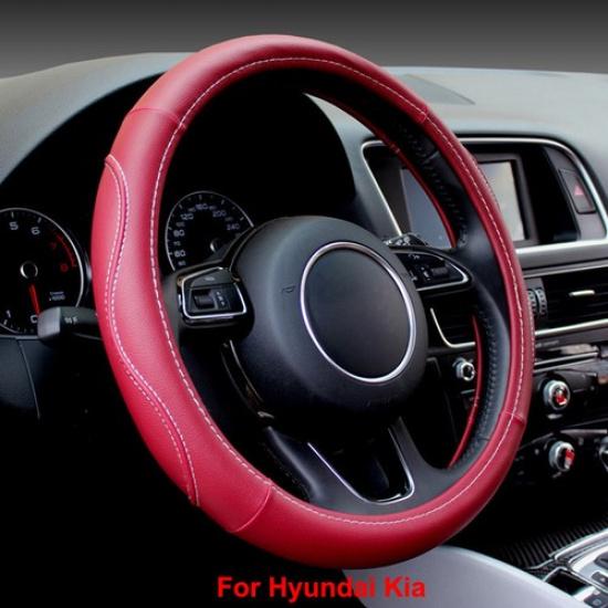 Car Steering Wheel Cover High Artificial Leather Steering Cover For Hyundai Kia