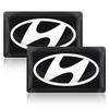 New Carbon Fiber Steering Wheel Car Logo Emblem 3D Stickers For Hyundai Fe Sonata Solaris Azera Creta I30 IX25 IX35