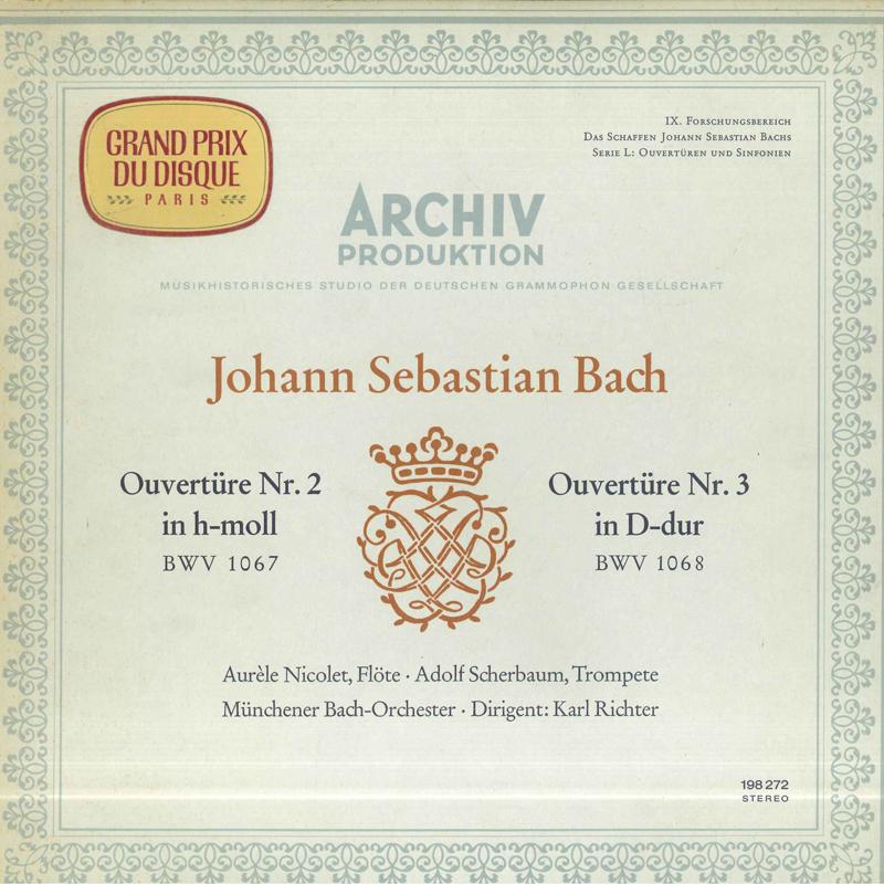 

LP Record JOHANN SEBASTIAN BACH AURELE NICO Ouverture Nr. 2 In Hmoll Bwv 1067 198272 ARCHIV PRODUKT Germany Classical Used