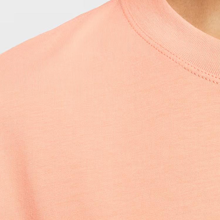 Nike Swoosh Soft Comfortable Fashionable Versatile Short Sleeve Drop Shoulder T-Shirt Women tops Light-Orange FD4150-844