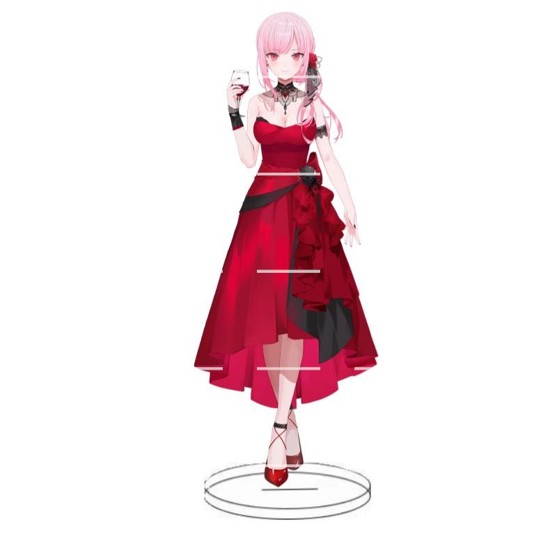 Animation Hololive anchorwoman acrylic insert card white blowing snow summer color festival animation peripheral decoration