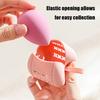 Makeup Sponge Storage Bag Anti-Dust Fully Wrapped Design Breathable Ventilated Hollow Structure Portable Handle Food-Grade Silicone Makeup Applicator