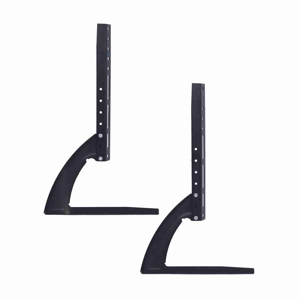 Black Metal Steel Bracket for Flat LED LCD Screen TV Desktop Table Top Mount Stand Holder (14‑42inch)