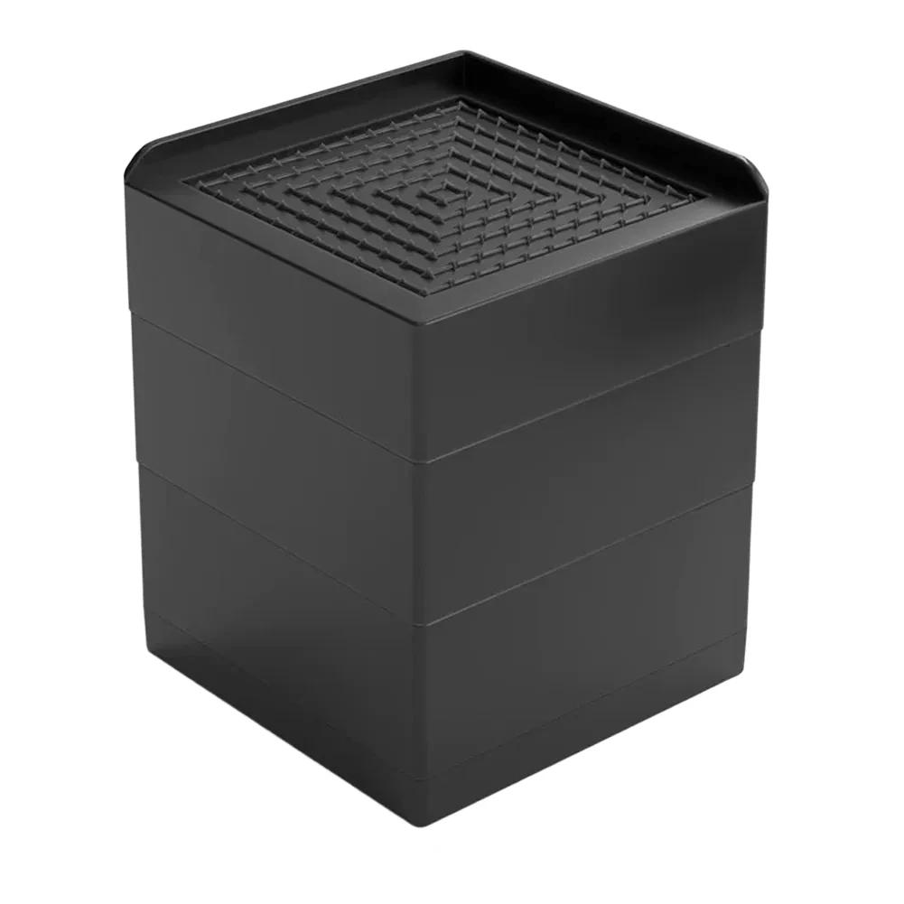 Stackable Anti-Slip Plastic Furniture Risers Chair Leg Pads Noise Reducing Shock Absorbing Protects Floors For Sofas And Chairs