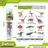 12Pcs Jurassic Tyrannosaurus Triceratops Stegosaurus Animal Model Small Dinosaur Canned Storage Static Ornament
