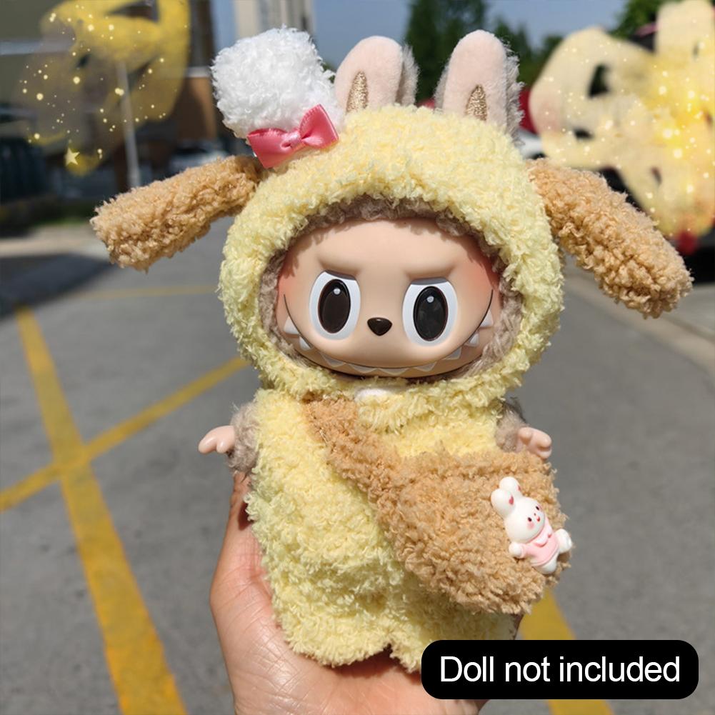 

Для 17 см Кукольная одежда Лабубу Модная одежда Толстовки Кукольная одежда Цветовые толстовки Кукольные аксессуары Милые украшения Маленькая одежда 05#