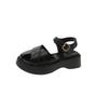 Thick-soled Bag Head Sandals Female Summer 2025 New Versatile Student Fairy Style with Skirt Retro Roman Beach Shoes