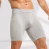 Men's Large Size Breathable and Comfortable Cotton Boxer Antibacterial Mid-Rise Solid Color Panties