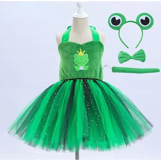 Baby Girls Halloween Animal Cosplay Costume Kids Forest Theme Giraffe Cows Tiger Leopard Zebra Print Tutu Dress Birthday Party