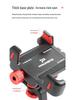 Aluminum Alloy Motorcycle Shockproof Mobile Phone Holder & Quick Release Mount