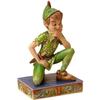 Figurine - Disney Tradition by Jim Shore - Peter Pan Childhood Champion - Wood Effect - Height 11 Cm