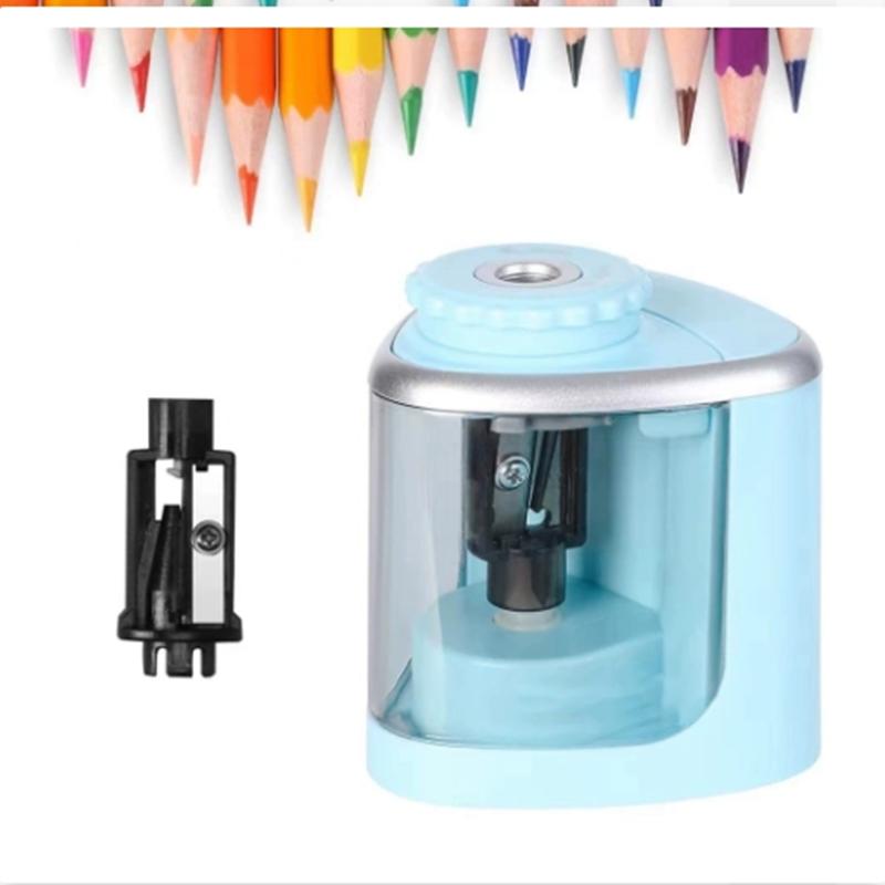 Elektrické ořezávátko Stolní automatické ořezávátko Vhodné pro tužky (6-8 mm) pro studenty školní kancelářské potřeby