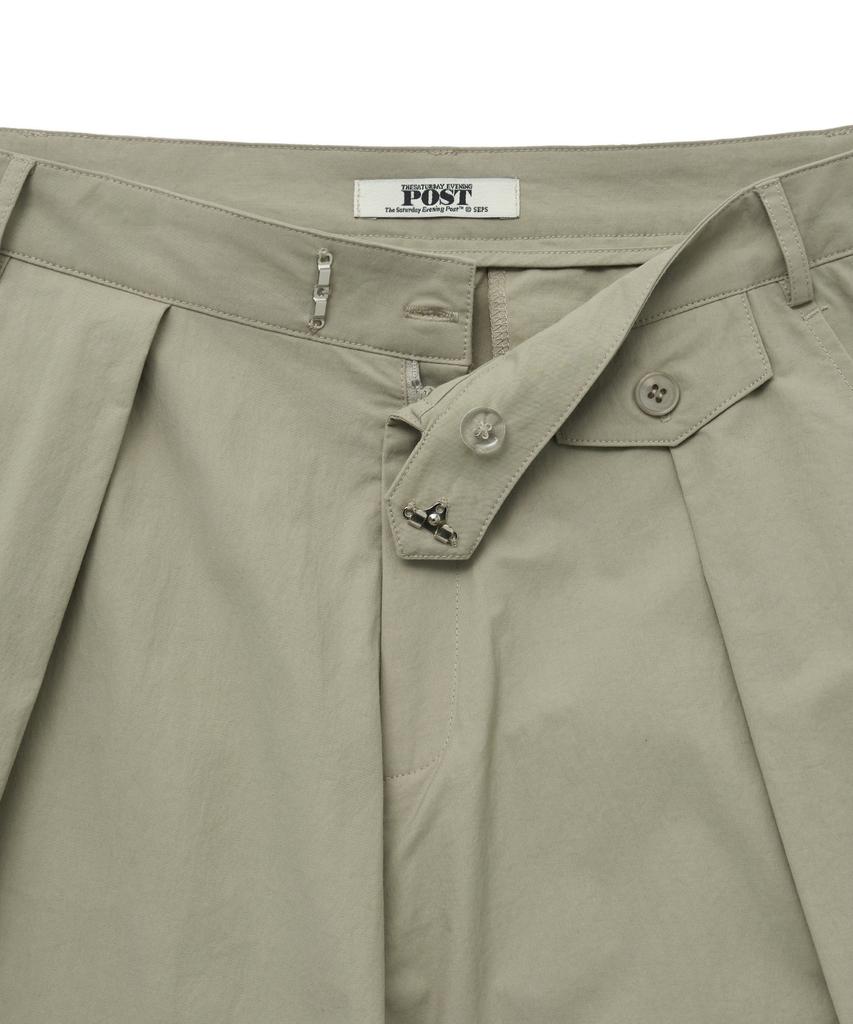 THE SATURDAY EVENING POST One-Tuck Tailored Trousers_Beige