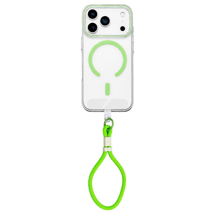 Question Mark Clear PC Magnetic Phone Case with Lanyard