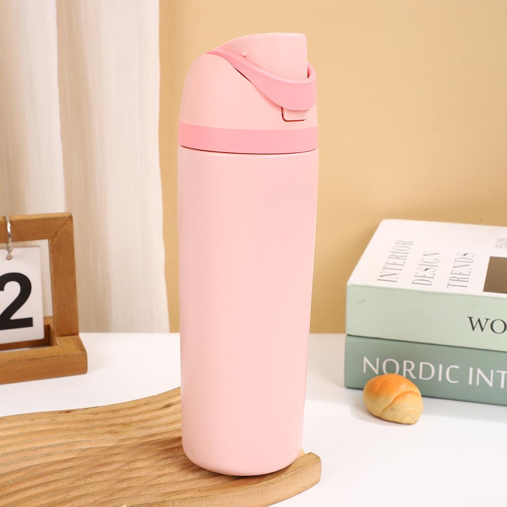 316 Stainless Steel Insulated Sports Water Cup with Handle - Customizable Logo