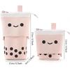 3 Pack Telescopic Pencil Pouch Bag Pop Up Pencil Case Stand Up Pen Holder Cute Polka Dot Canvas Pen Bag, Standing Stationery Case Holder for Students