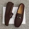Fashion Size 37-46 Breathable Suede Leather Loafers Men Hot Sale Flat Men's Shoes Classic Driving Shoes Fashion Casual Summer Moccasins