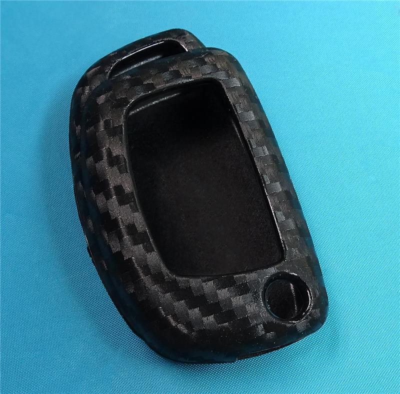 

Чехол из силикона из углеродного волокна для автомобильного ключа Hyundai Creta I10 I20 Tucson Elantra Santa Fe с 3 кнопками, откидной чехол для пульта дистанционного управления
