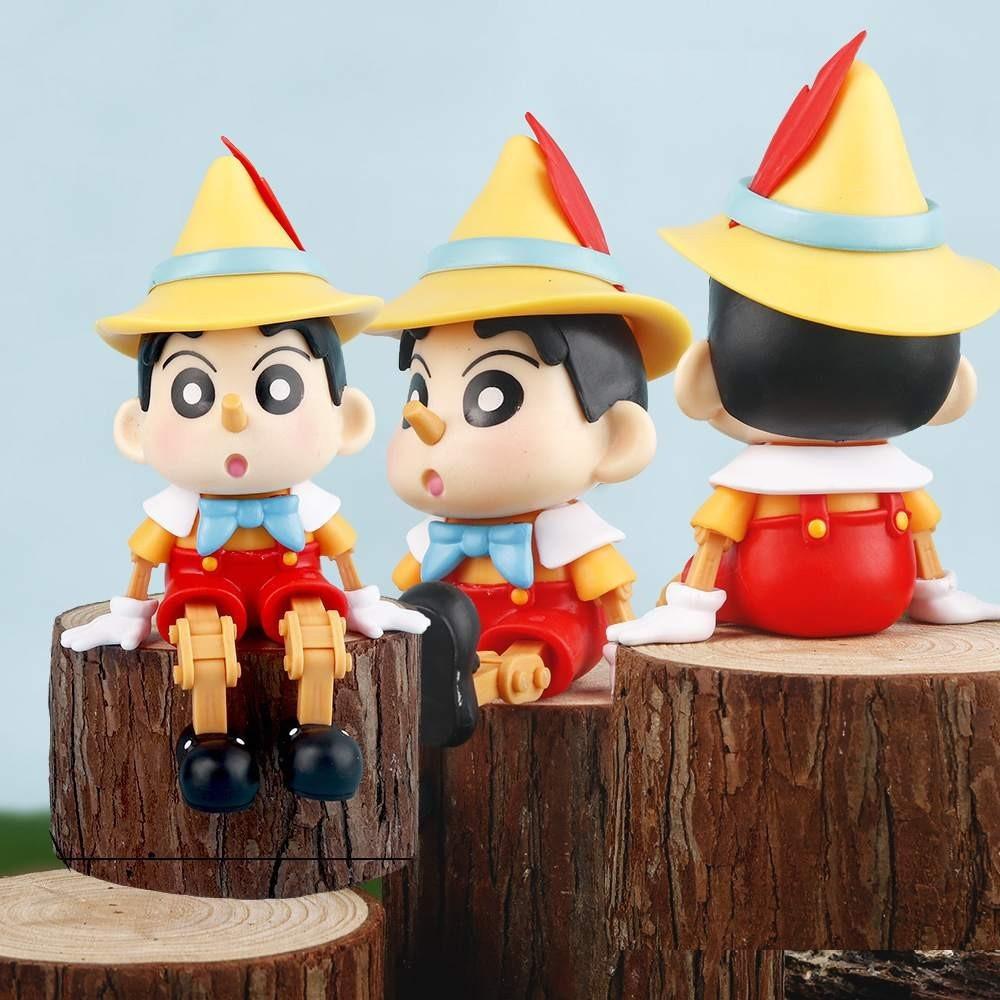 PVC-Material 15,5 cm Shin-chan Puppe Crayon Shin-chan Actionfigur Auto-Innenraum-Dekoration Modell