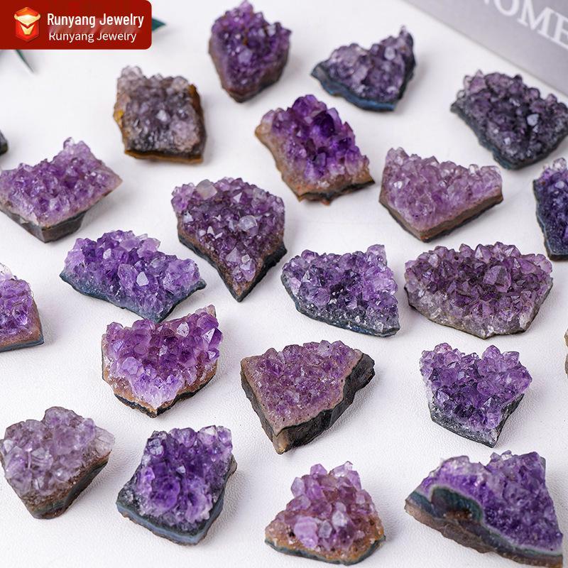

Brazilian Raw Amethyst Geode Cluster Ornament 10-20g each