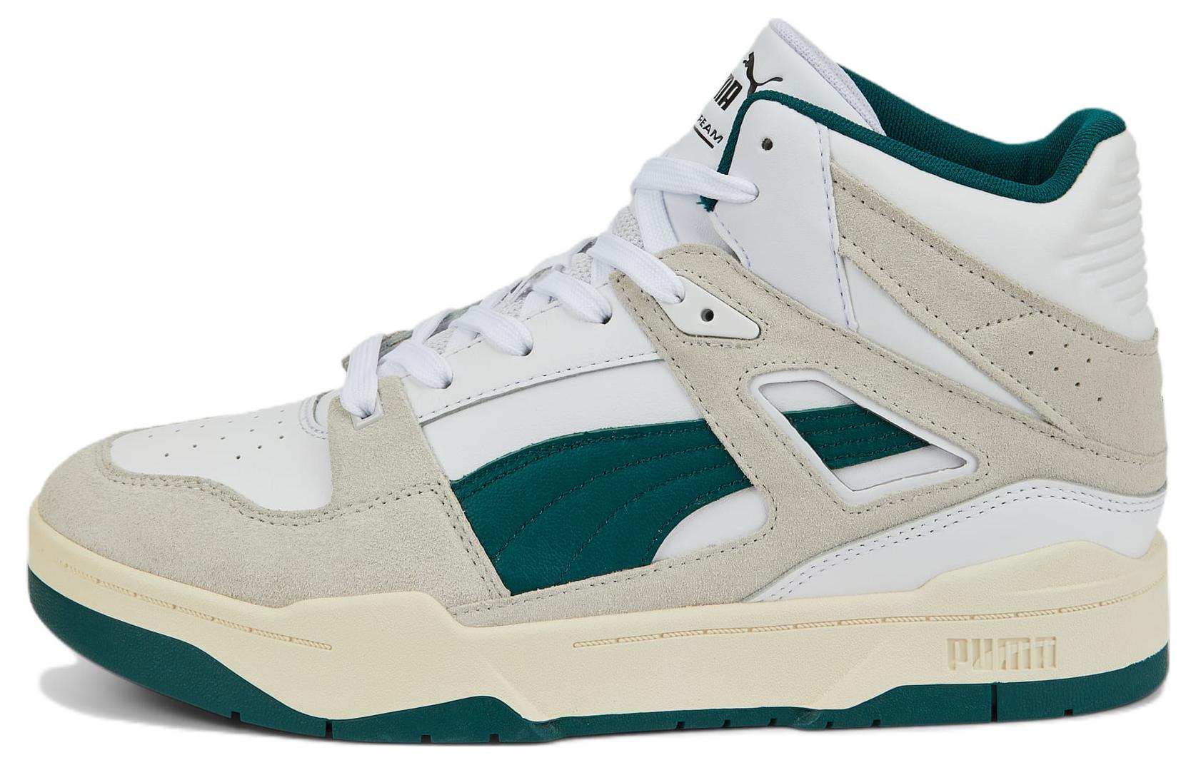 PUMA Slipstream Mid Heritage White Green 387998-02 39