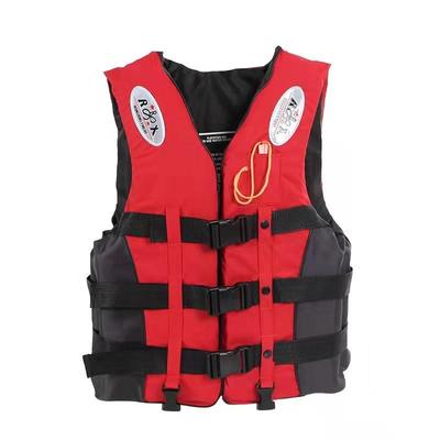 Chaleco Salvavidas para Adulto Chaleco Salvavidas Exterior Ajustable Flotabilidad Traje de Supervivencia Poliéster Chaleco Salvavidas para Niños con Silbato