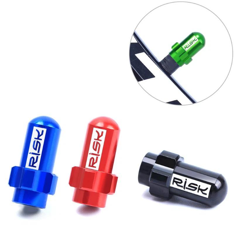 2Pcs Bicycle Valve Cap Dust Cover Lightweight Aluminum Alloy 7075 Road Bike Tire Valve Cover Caps Bike Repair Parts