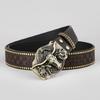 Women Men Belt Casual PU Leathers Adjustable Belt Waistband Western Cowboy Belt