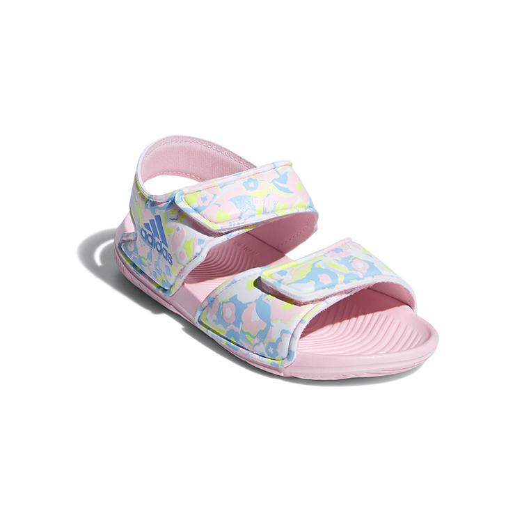adidas Altaswim C Synthetic Leather Slip Resistant Abrasion Resistant Children's Sandals Pink Blue Green EF0376