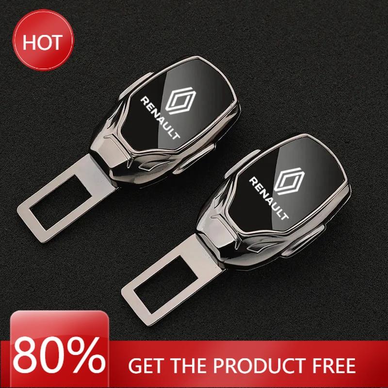 Hub Caps Laser Logo Car Seatbelt Buckle Extender Plug Accessories for Renault Clio Megane Trafic Captur Master Logan Kangoo Dust