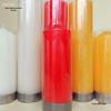 Large Red, White, & Yellow Cylinder Candle - Thick Household Lighting Candle