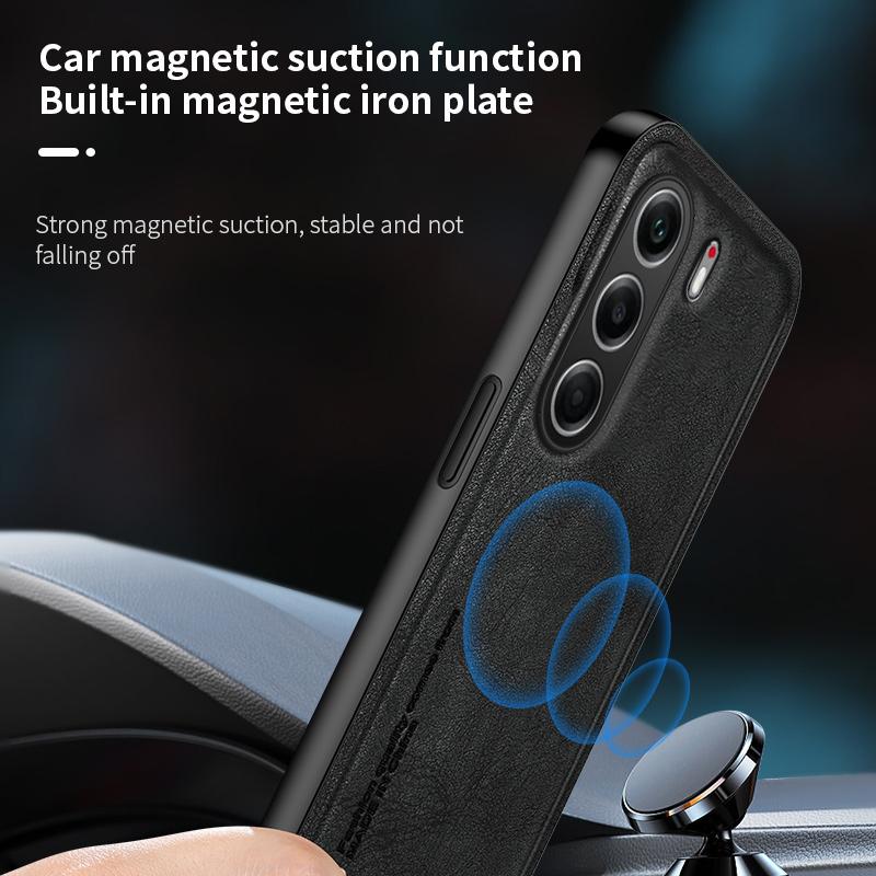 Magnetic for Tecno Camon 40 Pro 4G 5G Spark 30 Infinix Note 50S 50X HOT 50 Plus Zero Case Leather Camera Protect Cover Shell