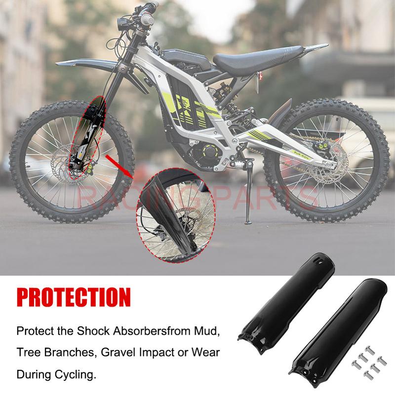 Front Fork Guards Cover Protector Fit for Surron for Light Bee X/S Dirt Bike, Shock Protection Front Fork Cover with Screws