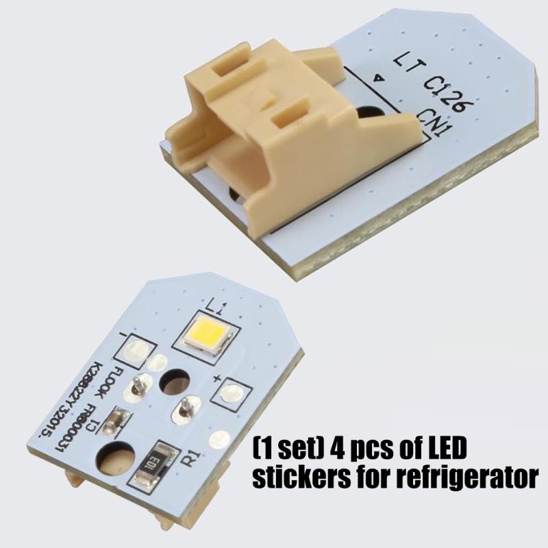 4 Stück LED-Lichter Ersatz für PS4704284 3033142 EAP12172918 AP6261806 Kühlschrank-Innenbeleuchtung zum Ersatz