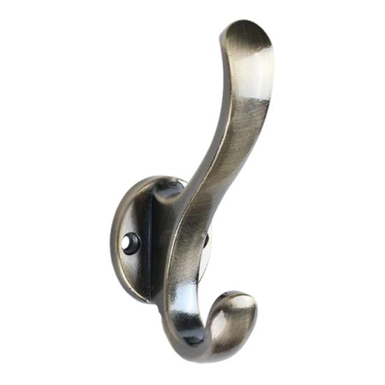 Wall-Mounted Alloy Hook Entrance Key Hanger Heavy Duty Bedroom Coat Scarf Hanger Wall Hook for Entryway Bathroom Kitchen