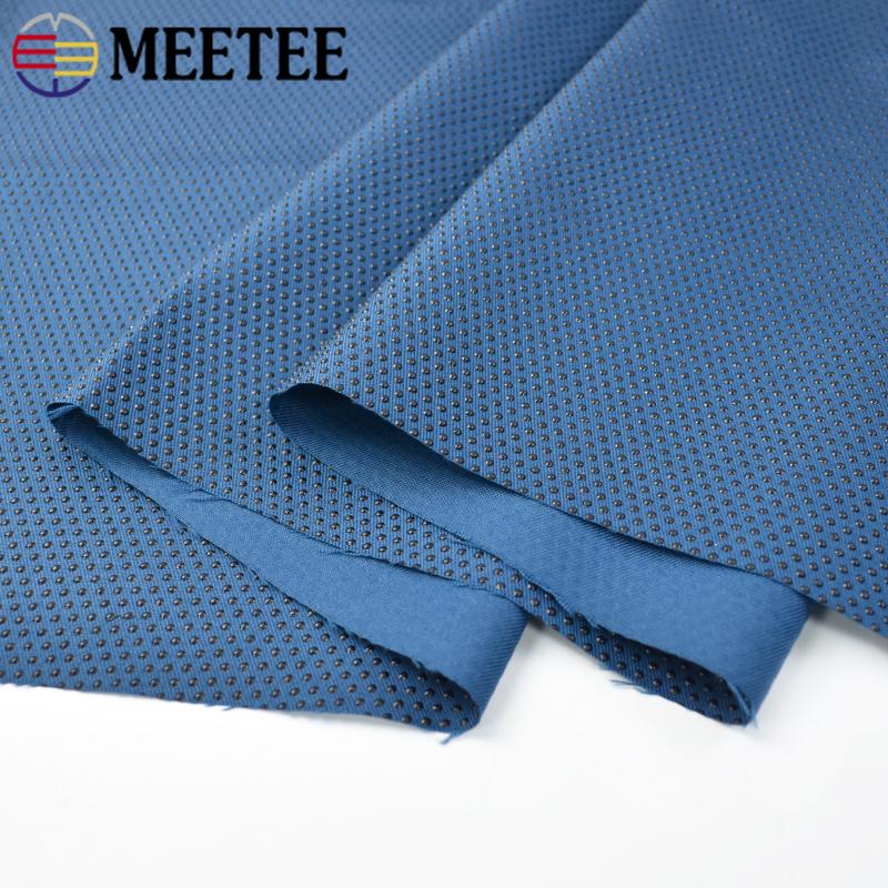 Meetee 50/100*150cm Non-slip Fabric with Anti Slip Adhesive Dots Seat Cushions Carpets Bed Sheets DIY Sewing Fabrics Accessories