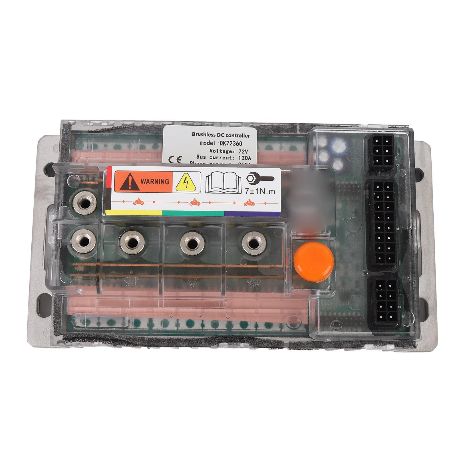

72v Electric Motorcycle Controller DK72360 Sine Wave Brushless DC Motor Controller for QS Motor Up to 3000W Transparent