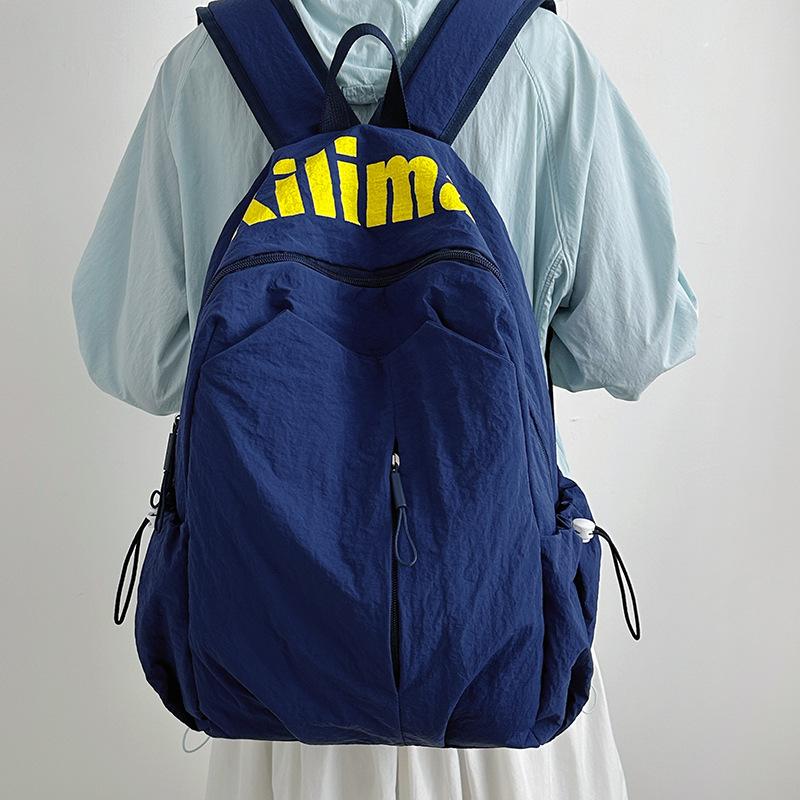 School bag ins light water repellent high school student men's and women's large capacity sports outdoor backpack travel leisure backpack