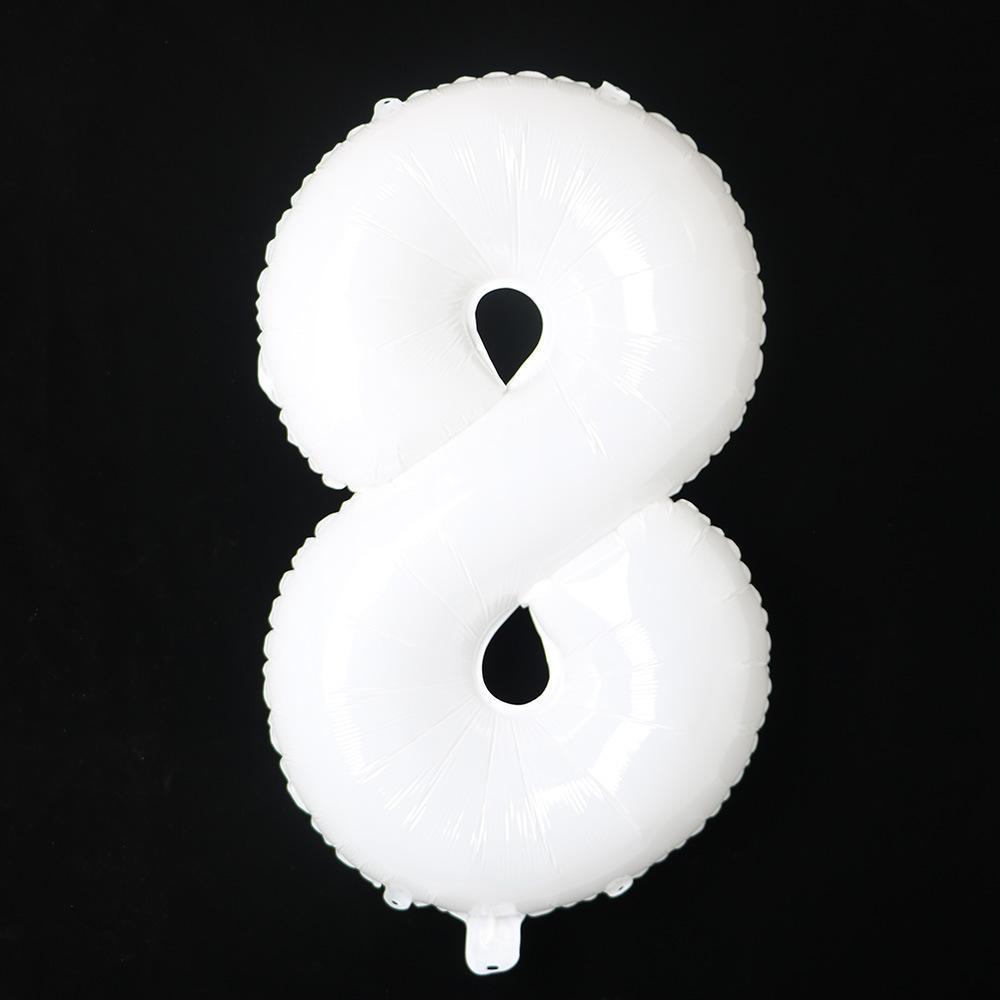 32 Inch Digital Aluminum Film Balloon, Medium Digital Gold Silver Red Black Gradual Change Color Birthday Decoration Wedding Party Balloon