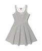 Yuhee Ringer Flare Mini Dress Melange Gray