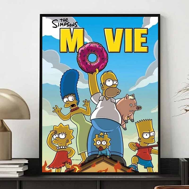 Disney Diamond Painting Simpsons Movie Illustration DIY Kit Adult Arts and Crafts Home Decor and Gift