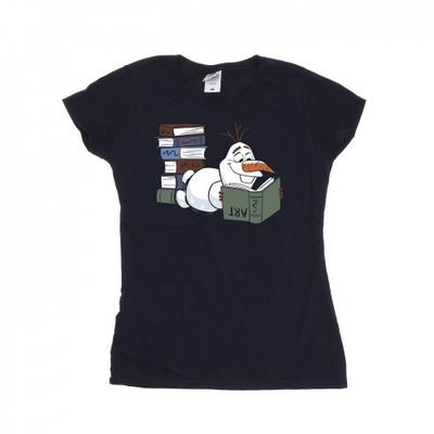 Womens/Ladies Olaf Reading Cotton T-Shirt