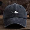 Shark Print Baseball Cap for Men and Women Outdoor Sun Protection Hat Fashionable and Versatile Duck Bill Hat