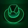 New Arrival Pearlescent Cowboy Hat Dance Costume Decorate Glowing Cowgirl Cap Glowing For Neon NightClub