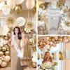 Gold & Grey Birthday Balloon Set with Tassel and Flag Decorations